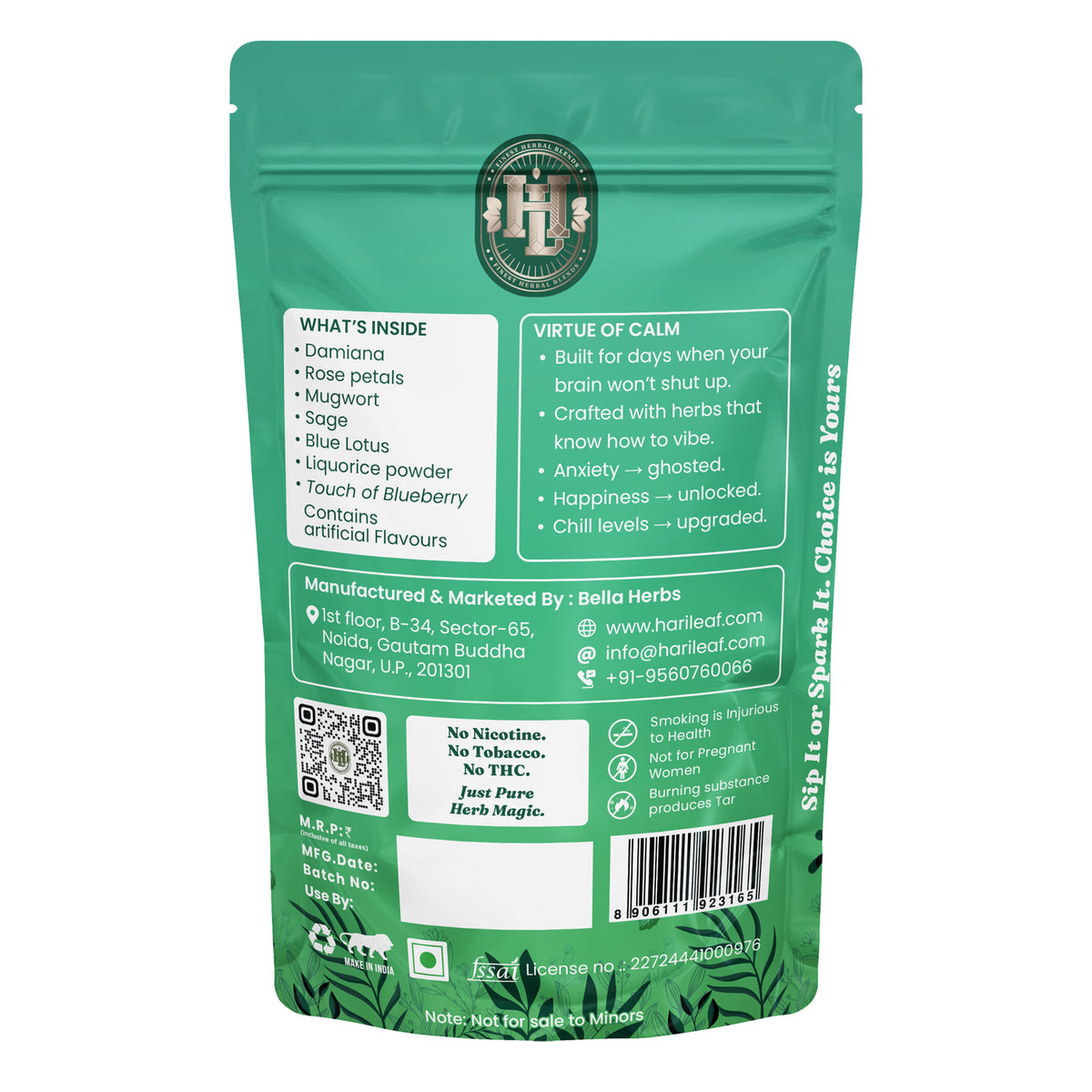 Calm Blend - Blueberry (Pouch)